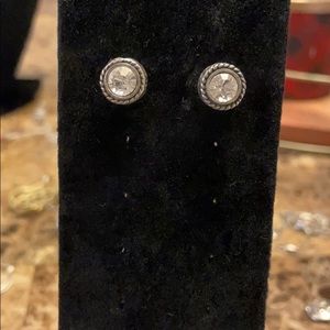 Brighton crystal stud earrings